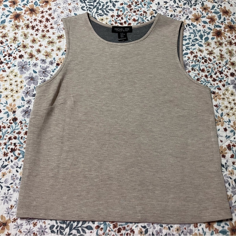 NWT! Rachel Zoe Light Tan Sleeveless Top